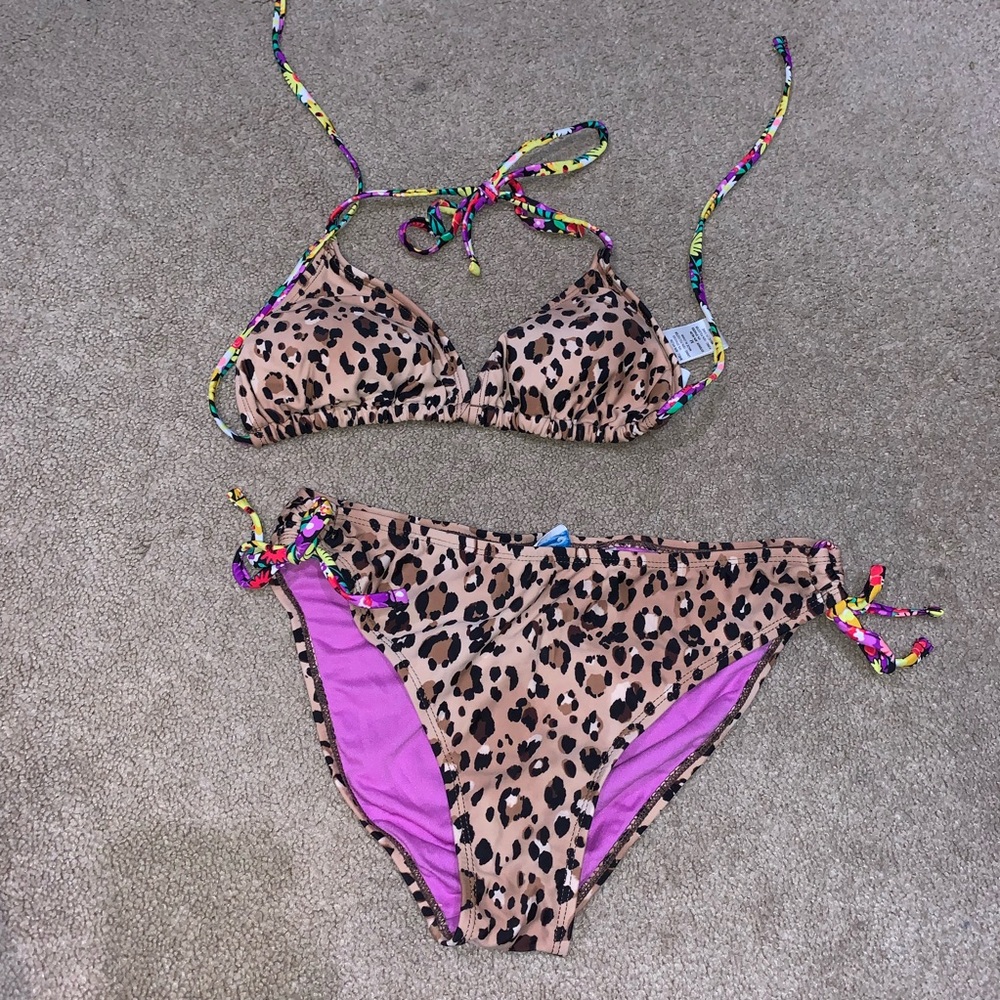 California Waves Leopard Print Bikini